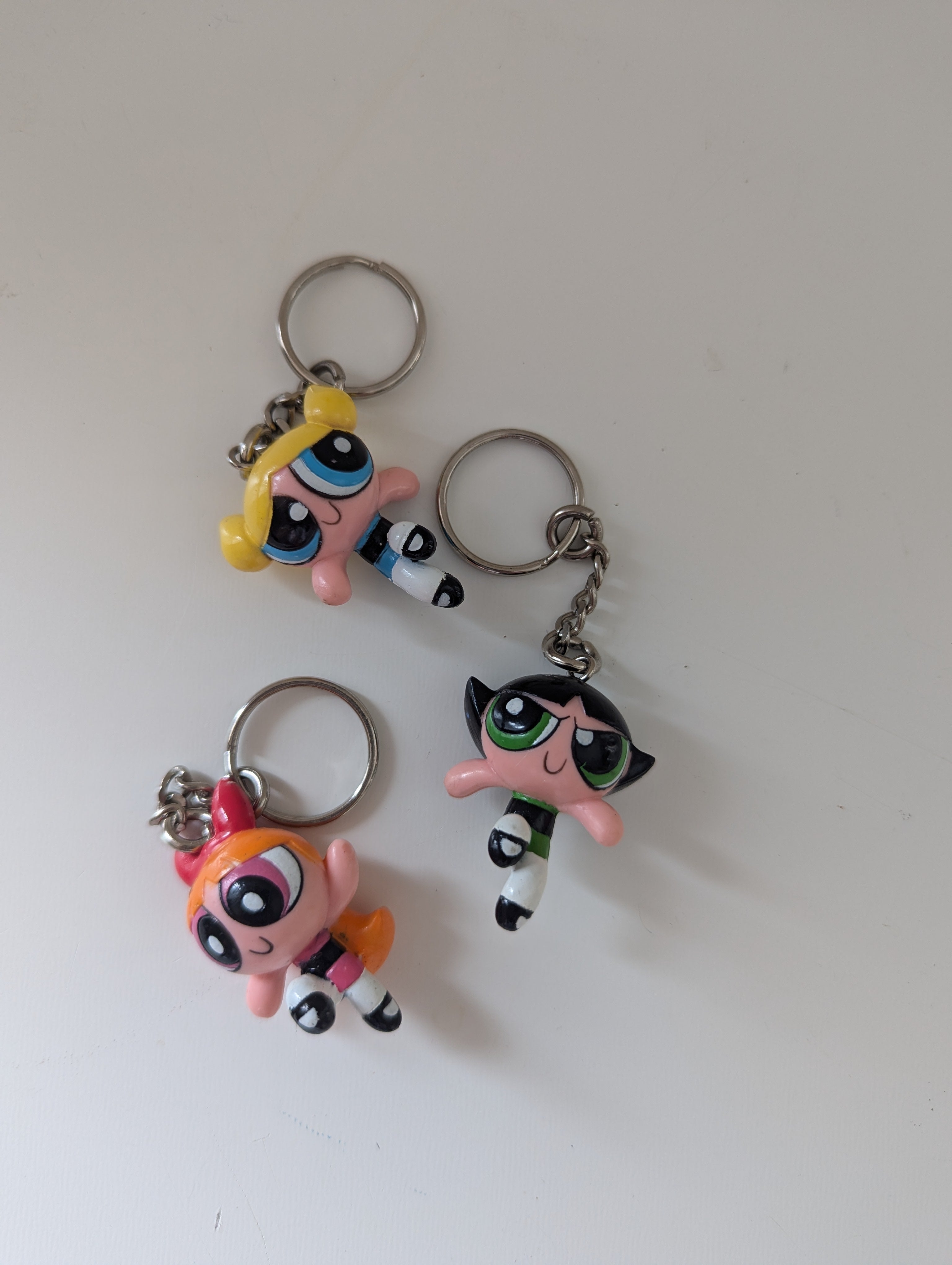 POWERPUFF GIRLS VINTAGE Y2K KEYCHAINS | FADED & FOLDED